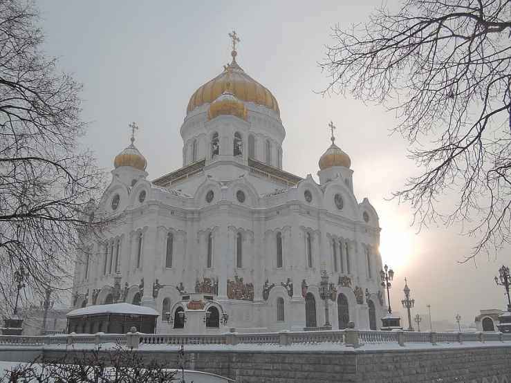 0351 temple russia moscow christ the savior cathedral religion orthodoxy christianity winter temple the temple building